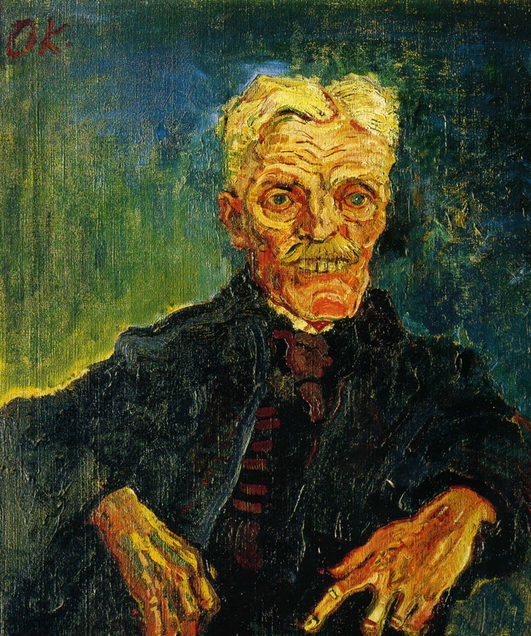 PINTURA. Viejo señor (1907) Oskar Kokoschka. Exposición de Arte Degenerado (Entartete Künst). PINTURA. Viejo señor (1907) Oskar Kokoschka. Exposición de Arte Degenerado (Entartete Künst).