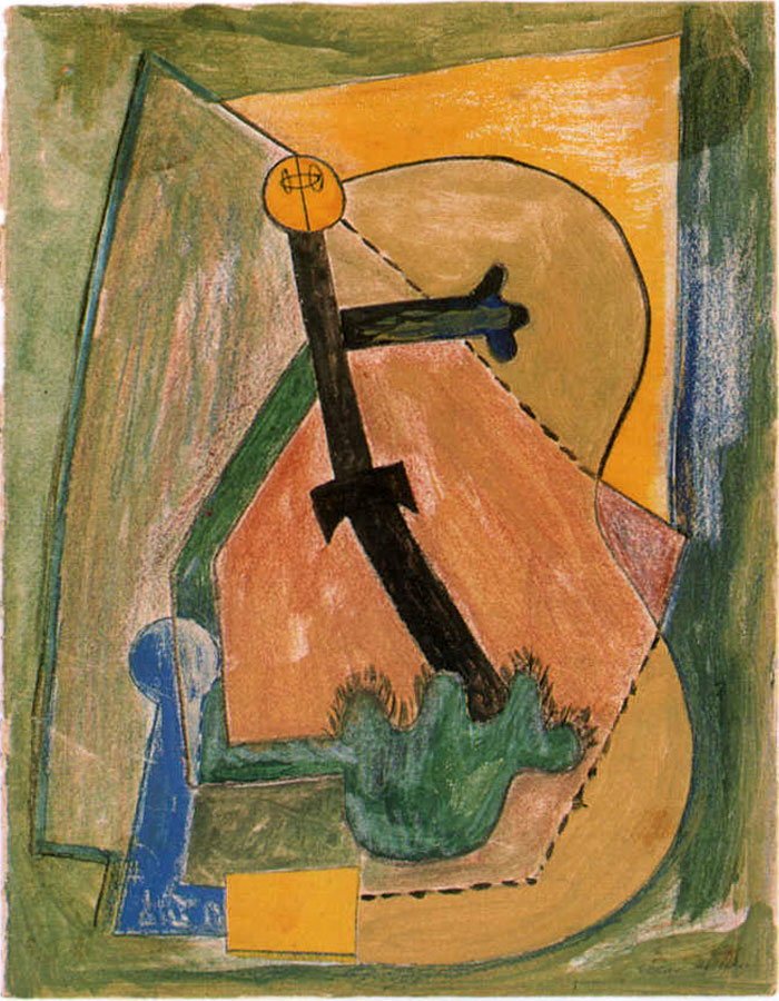 Ver galer&iacute;a de 9 pinturas: Con los anteojos de azufre (C&eacute;sar Moro)